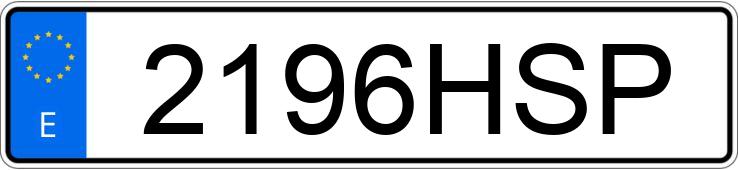 Numer rejestracyjny 2196HSP posiada OPEL ASTRA