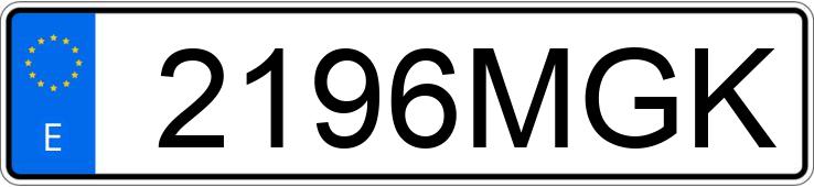 Numer rejestracyjny 2196MGK posiada FORD TRANSIT