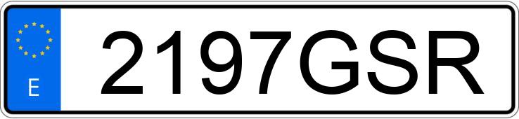 Numer rejestracyjny 2197GSR posiada PEUGEOT BIPPER