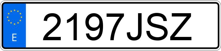 Numer rejestracyjny 2197JSZ posiada PEUGEOT PARTNER