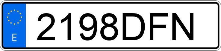 Numer rejestracyjny 2198DFN posiada BMW SERIE 3