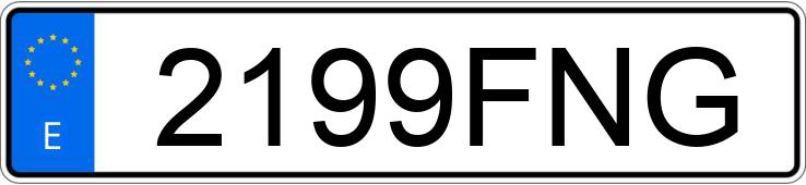 Il numero di registrazione 2199FNG ha VOLKSWAGEN GOLF Il numero di registrazione 2199FNG ha VOLKSWAGEN GOLF