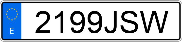 Numer rejestracyjny 2199JSW posiada VOLVO XC60