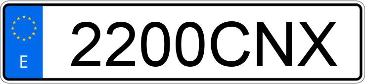 Numer rejestracyjny 2200CNX posiada SEAT LEON