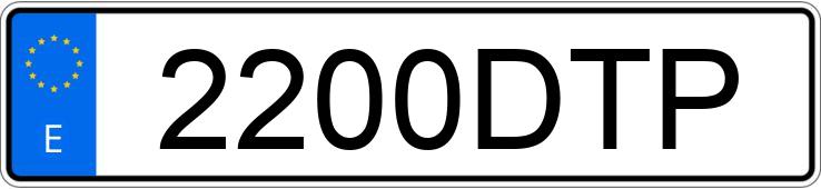 Numer rejestracyjny 2200DTP posiada RENAULT MEGANE