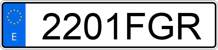 Numer rejestracyjny 2201FGR posiada BMW SERIE 5