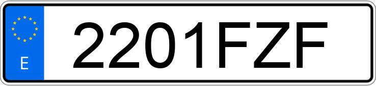 Numer rejestracyjny 2201FZF posiada SEAT IBIZA Numer rejestracyjny 2201FZF posiada SEAT IBIZA