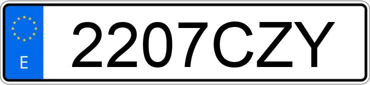 Numer rejestracyjny 2207CZY posiada PEUGEOT 407