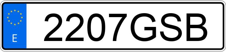 Numer rejestracyjny 2207GSB posiada MITSUBISHI LANCER