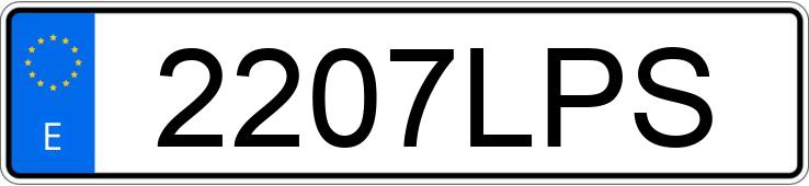 Numer rejestracyjny 2207LPS posiada AUDI Q3 SPORTBACK