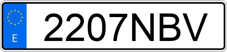 Numer rejestracyjny 2207NBV posiada AUDI A1 SPORTBACK