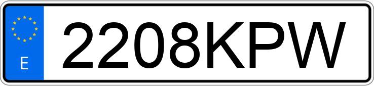 Numer rejestracyjny 2208KPW posiada HUSQVARNA FE 350