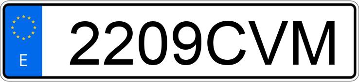Numer rejestracyjny 2209CVM posiada PEUGEOT 307