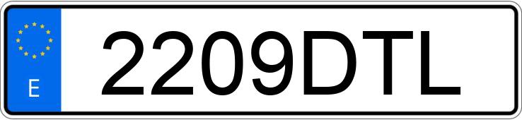 Numer rejestracyjny 2209DTL posiada RENAULT CLIO