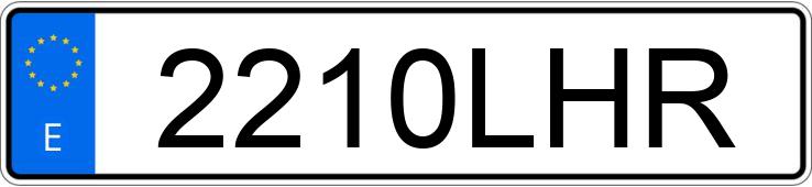 Numer rejestracyjny 2210LHR posiada SEAT IBIZA