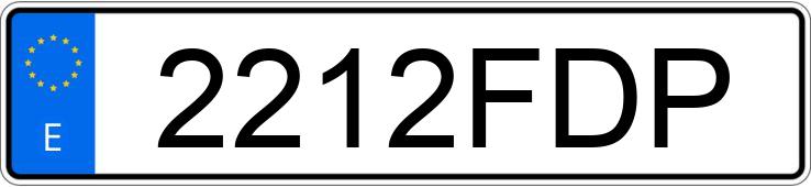 Numer rejestracyjny 2212FDP posiada PEUGEOT 206