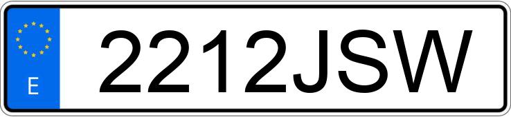Numer rejestracyjny 2212JSW posiada PORSCHE 718 CAYMAN