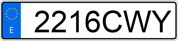 Numer rejestracyjny 2216CWY posiada FORD FIESTA Numer rejestracyjny 2216CWY posiada FORD FIESTA