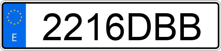 Numer rejestracyjny 2216DBB posiada BMW SERIE 3