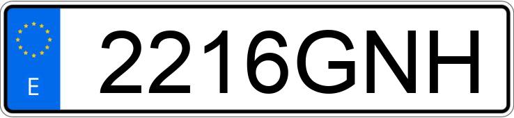 Numer rejestracyjny 2216GNH posiada RENAULT MEGANE