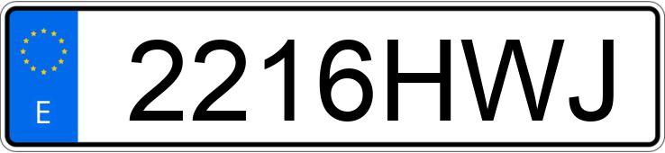 Numer rejestracyjny 2216HWJ posiada RENAULT SCENIC Numer rejestracyjny 2216HWJ posiada RENAULT SCENIC