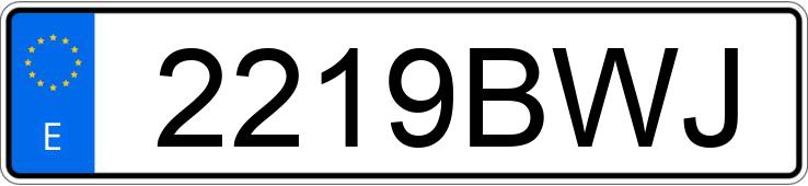 Numer rejestracyjny 2219BWJ posiada VOLKSWAGEN PASSAT