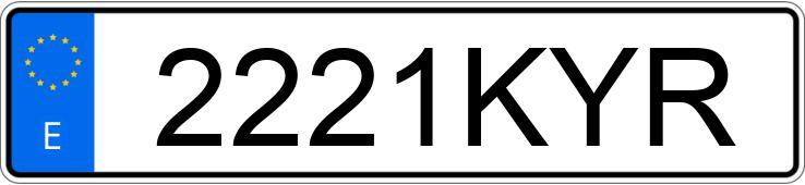 Numer rejestracyjny 2221KYR posiada HYUNDAI I30