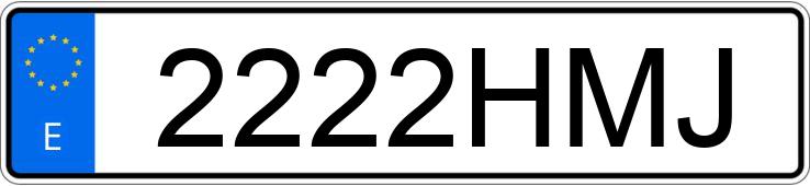 Numer rejestracyjny 2222HMJ posiada VOLKSWAGEN POLO