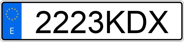 Registreringsnummeret 2223KDX har CITROEN C5