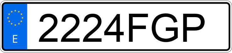 Numer rejestracyjny 2224FGP posiada SKODA SUPERB