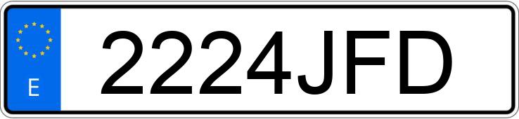 Numer rejestracyjny 2224JFD posiada BMW SERIE 3