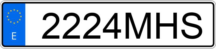 Numer rejestracyjny 2224MHS posiada VOLKSWAGEN TRANSPORTER