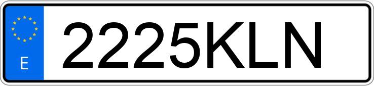 Numer rejestracyjny 2225KLN posiada FORD KA+