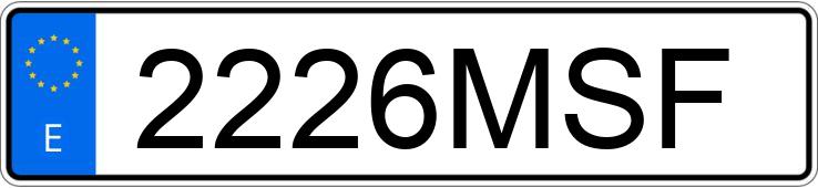 Registreringsnummeret 2226MSF har BMW X2