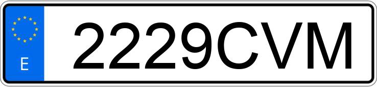 Numer rejestracyjny 2229CVM posiada SEAT IBIZA