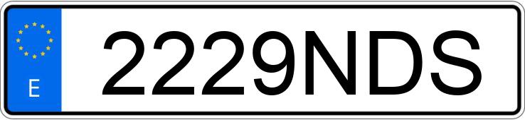 Numer rejestracyjny 2229NDS posiada MERCEDES A (177)