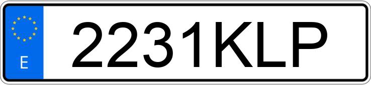 Numer rejestracyjny 2231KLP posiada HONDA HR-V