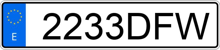 Numer rejestracyjny 2233DFW posiada NISSAN PRIMERA Numer rejestracyjny 2233DFW posiada NISSAN PRIMERA