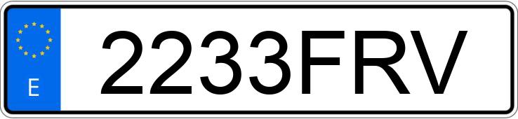 Numer rejestracyjny 2233FRV posiada CITROEN BERLINGO