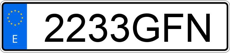 Numer rejestracyjny 2233GFN posiada AUDI A4