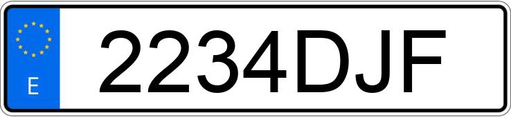 Numer rejestracyjny 2234DJF posiada MERCEDES C (203)