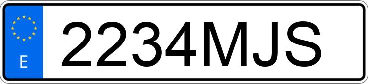 Numer rejestracyjny 2234MJS posiada MERCEDES CLA (118)