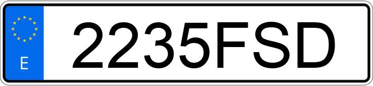 Numer rejestracyjny 2235FSD posiada CITROEN C4