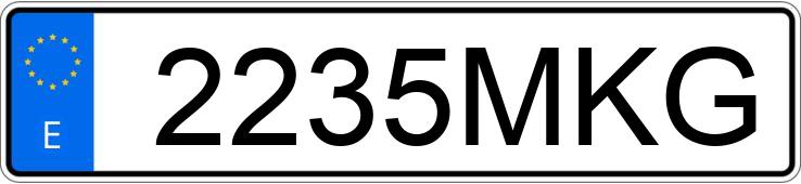 Numer rejestracyjny 2235MKG posiada SUBARU BRZ