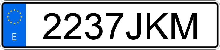 Numer rejestracyjny 2237JKM posiada PEUGEOT 2008 Numer rejestracyjny 2237JKM posiada PEUGEOT 2008