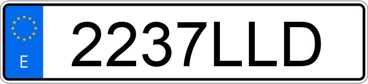 Die Registrierungsnummer 2237LLD hat MERCEDES CLA (118)