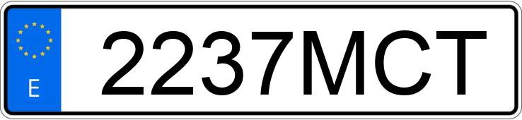 Numer rejestracyjny 2237MCT posiada BMW SERIE 7