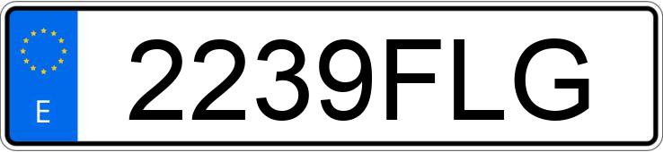 Numer rejestracyjny 2239FLG posiada VOLVO FH12