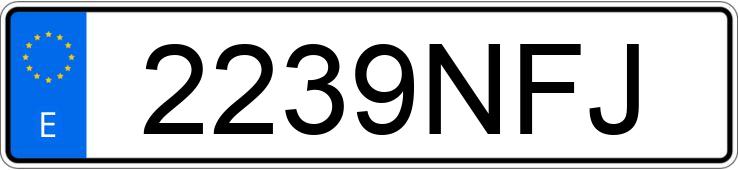 Numer rejestracyjny 2239NFJ posiada HONDA ADV