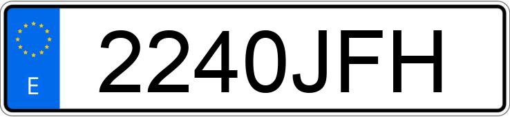 Numer rejestracyjny 2240JFH posiada SEAT IBIZA Numer rejestracyjny 2240JFH posiada SEAT IBIZA